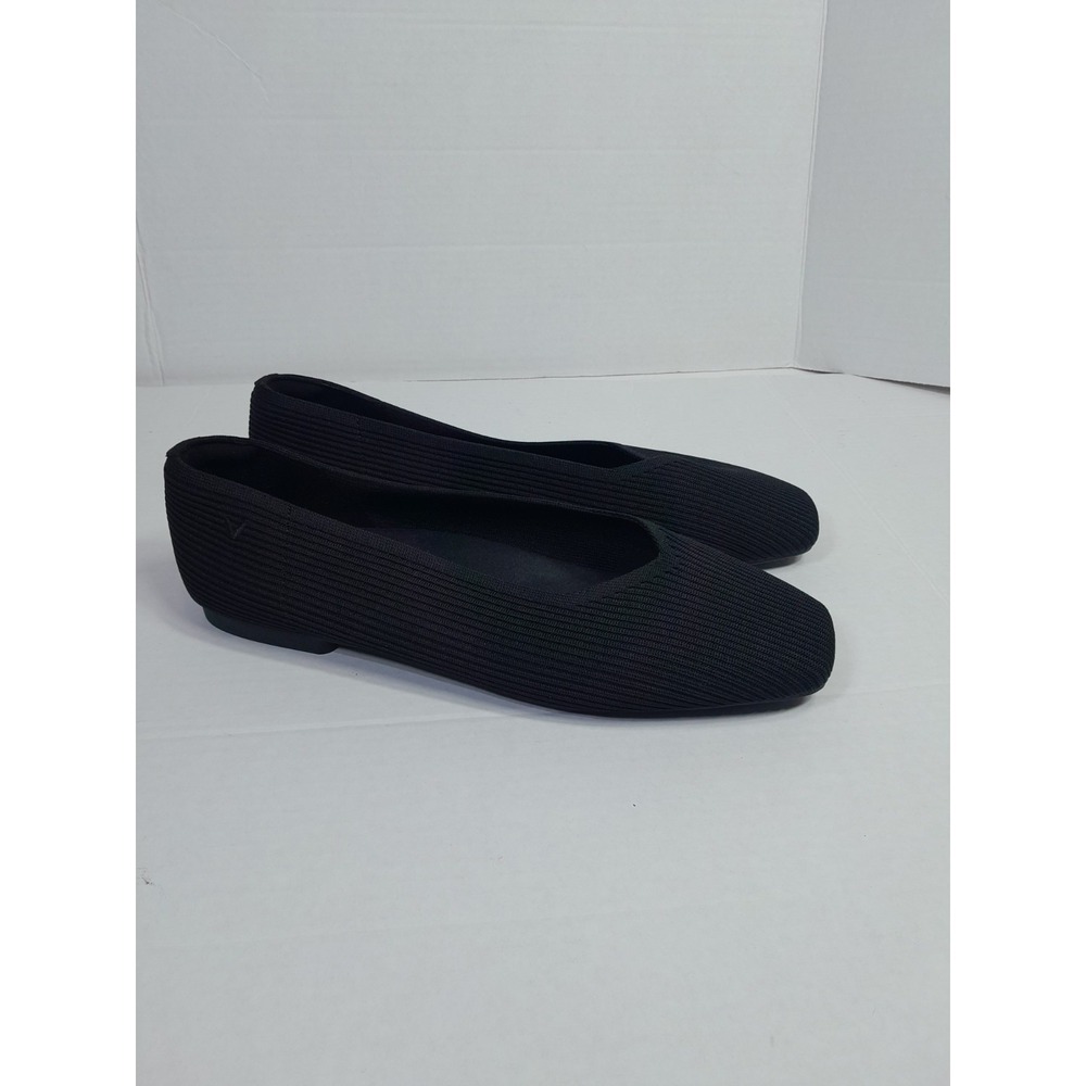 VIVAIA Margot Square Toe V-Cut Ballet Flats. Black. Size 43, US 11. VGUC. - Picture 3 of 11